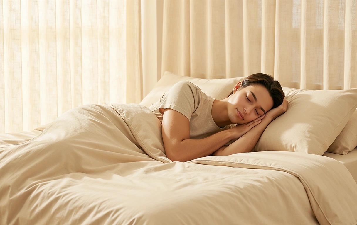 Ruhiger Schlaf in weichem Licht